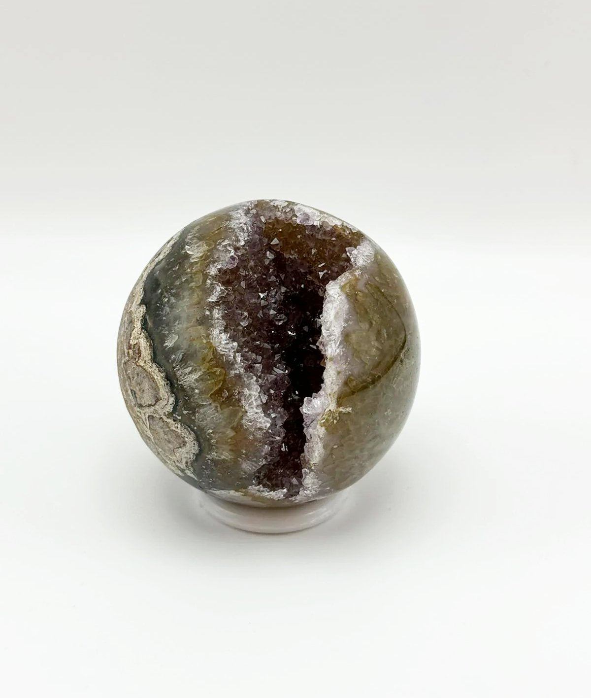 Agate and Amethyst Star Void Sphere
