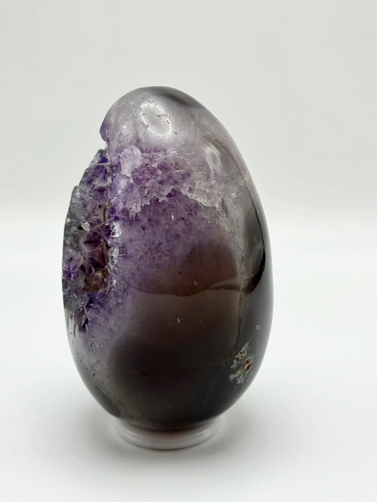 Amethyst Egg with Dawnglow Calcite