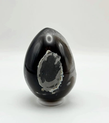 Agate and Midnight Star Quartz Egg